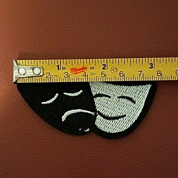 Comedy/Tragedy-Theater Mask Patch - Picture 2 of 4